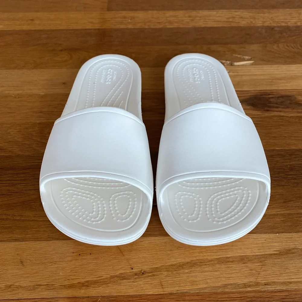 Crocs Sloane Slide White size 9 - Picture 4 of 7